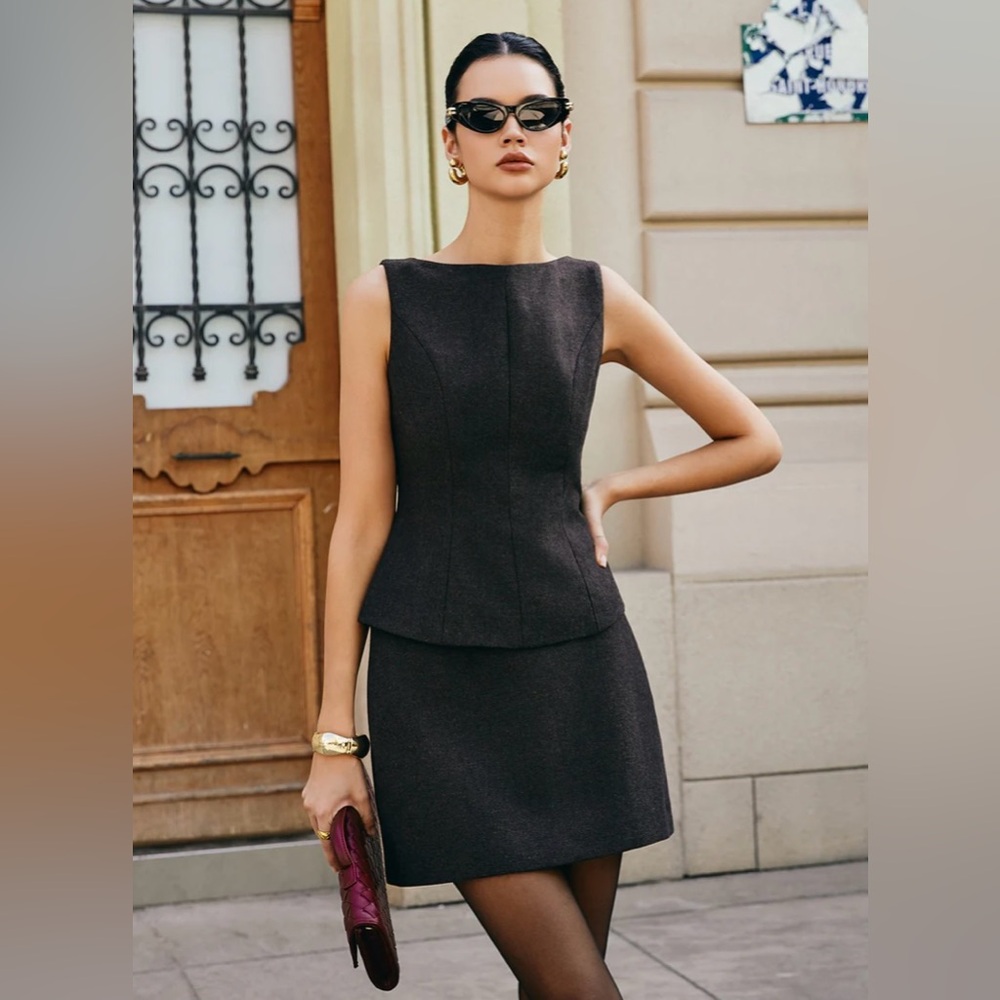 Commense Dark Brown Skirt